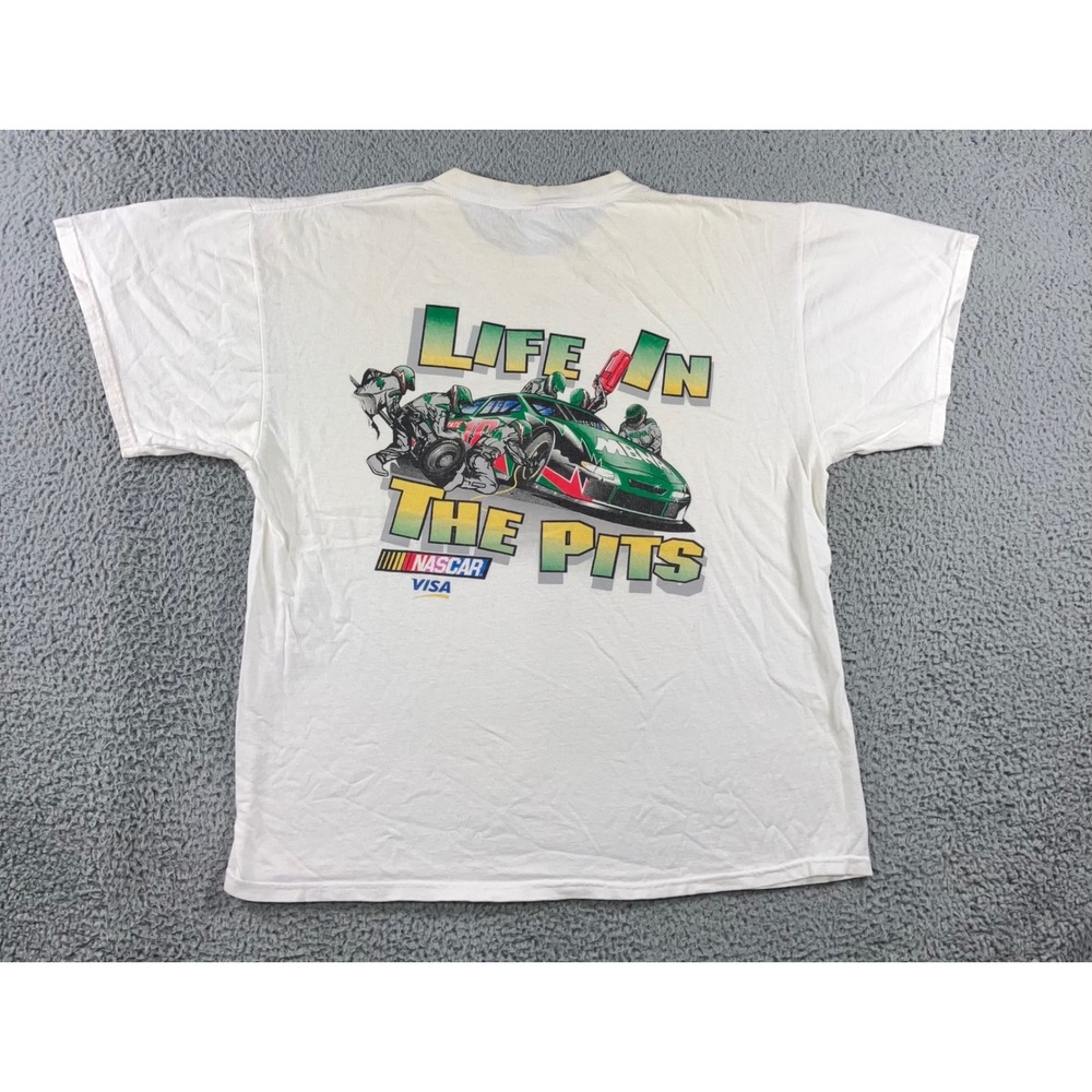 Delta Pro Weight NASCAR MBNA Motorsports T-Shirt Men‎ XL Graphic Racing Thrashed